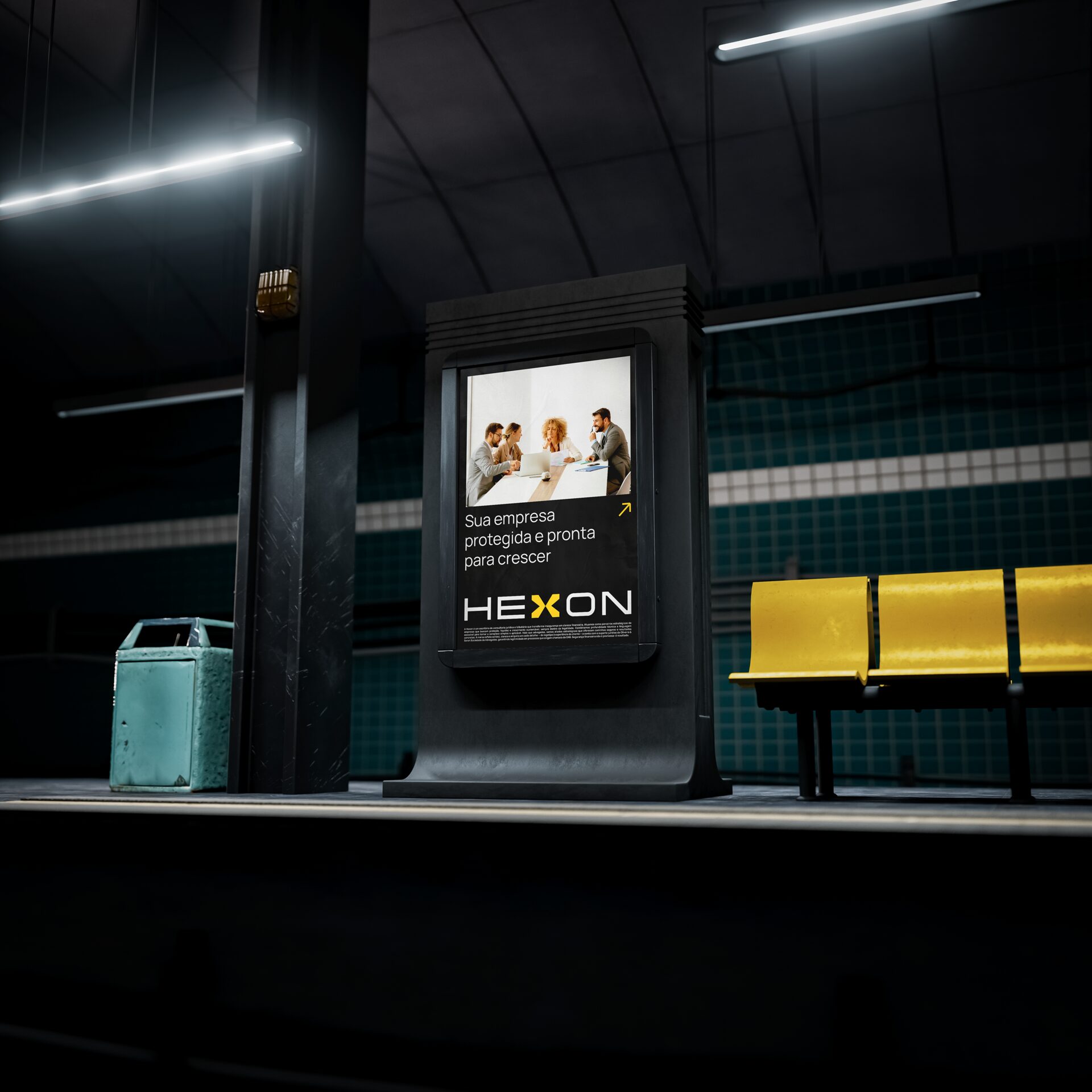 Billboard Hexon noturno