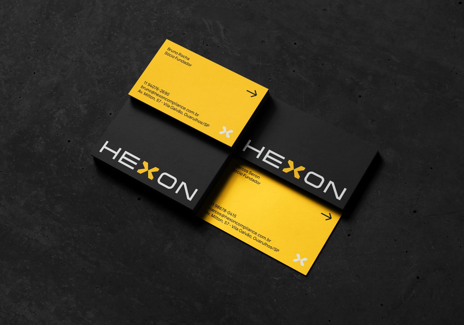 Cartão de visitas Hexon