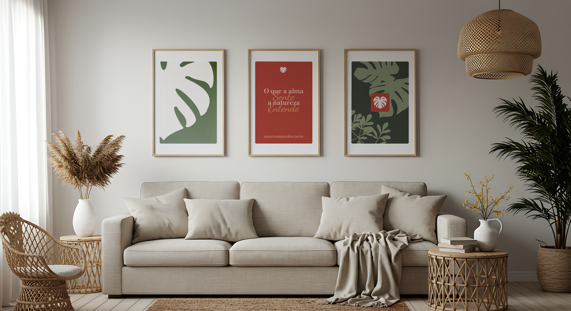 Quadros Alquimias da Jandira em ambiente