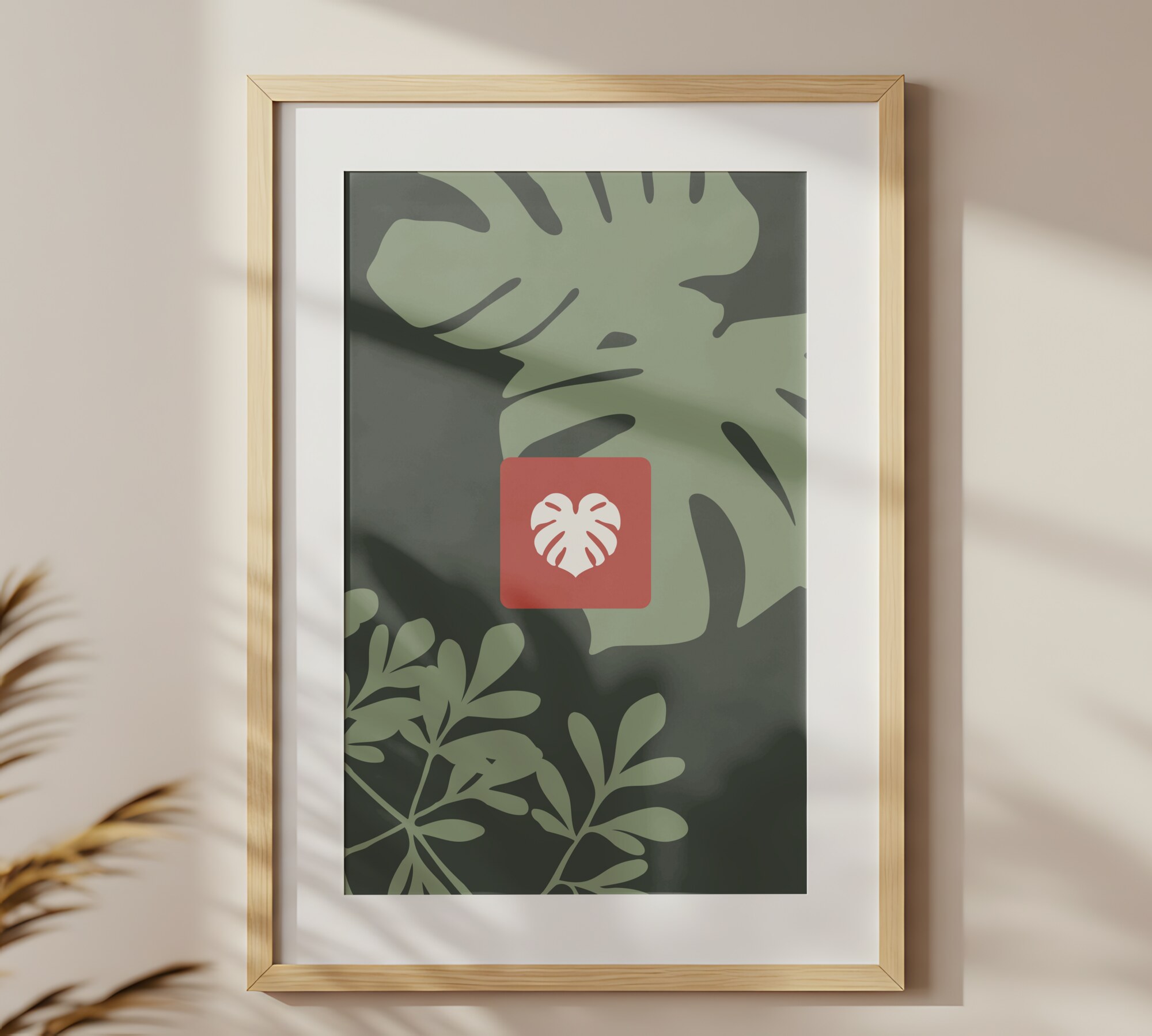 Monstera Alquimias da Jandira em moldura